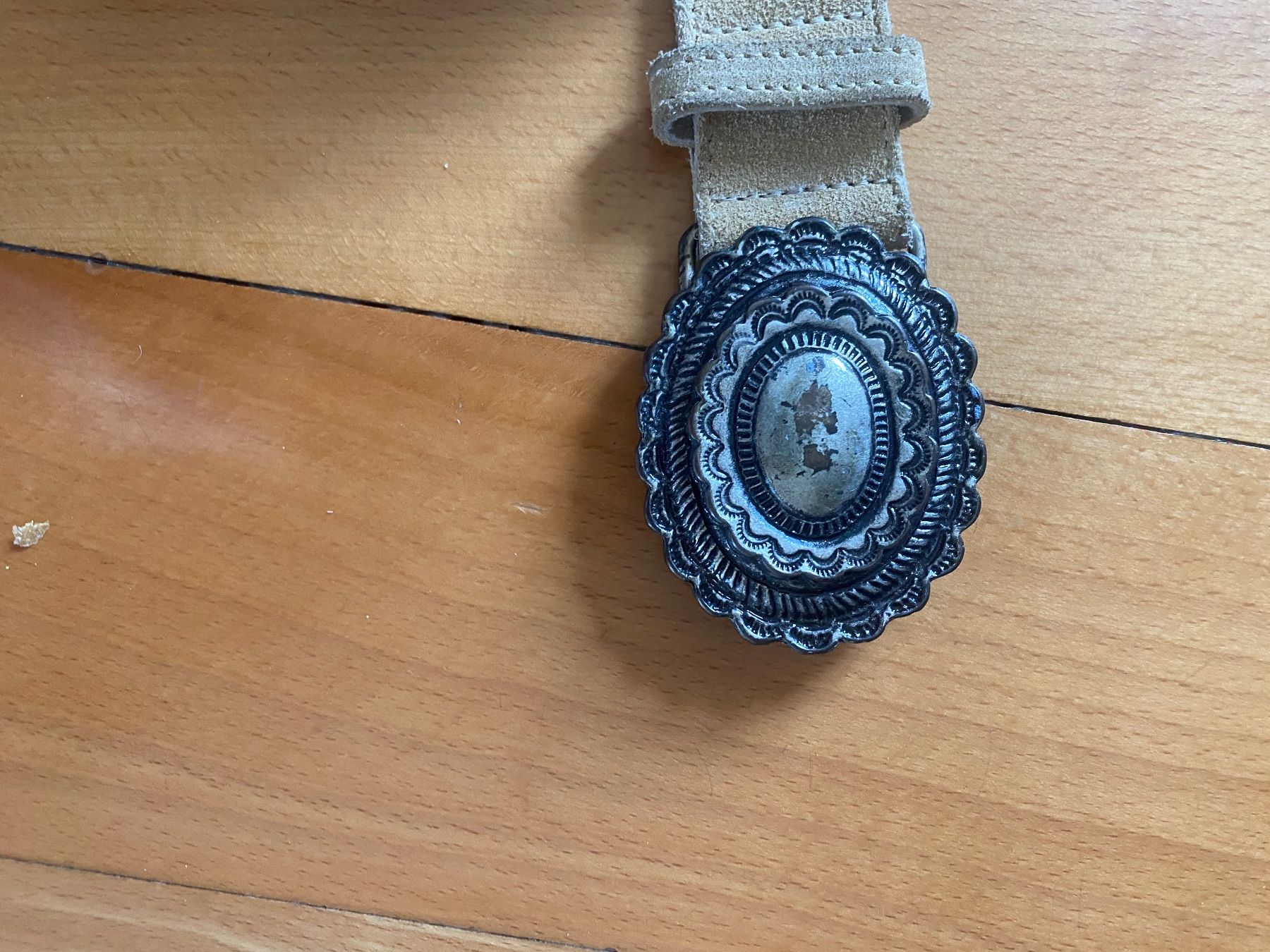Cinture: Ceinture Boho cuir beige – Usato da Küssnacht am Rigi venduto da FFKA 3
