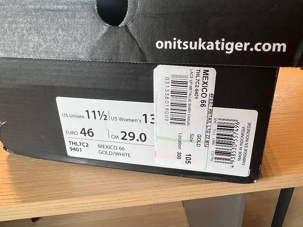 Scarpe da uomo: Asics Onitsuka Tiger Gold 46 – Usato da Uetikon am See venduto da Nodoubt2 2