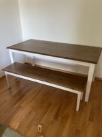 Ensemble table à manger Jysk avec Banc assorti Scandinave