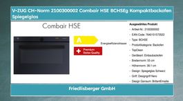 VZUG Combair HSE 55er Kompaktbackofen Spiegelglas 2100300002