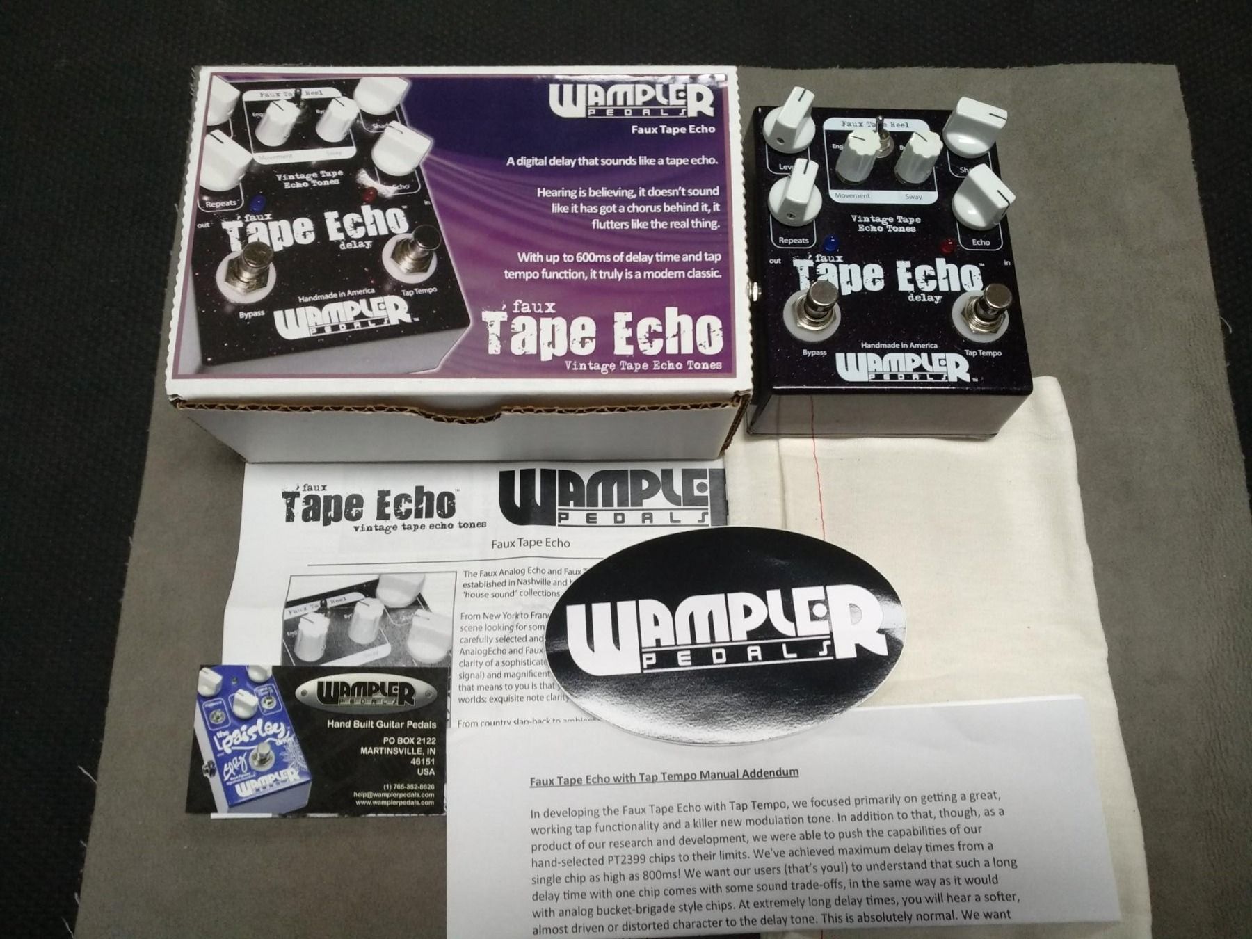 Wampler Instruments de musique: Wampler Faux Tape Echo! TOP DELAY!! – Neuf (Voir description) à Cama par Superbayer