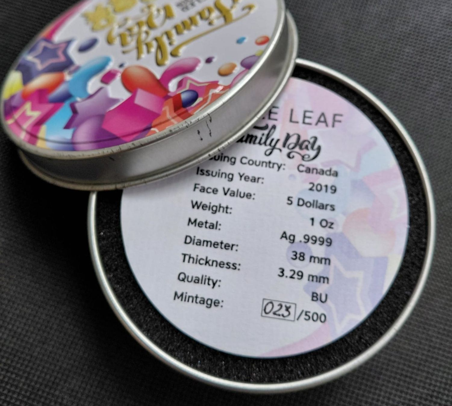 Alle Münzen: 1 OZ Silber Maple Leaf Canada 2019 Auflage: 500 – Neu (gemäss Beschreibung) aus Weinfelden von shopping-island 3