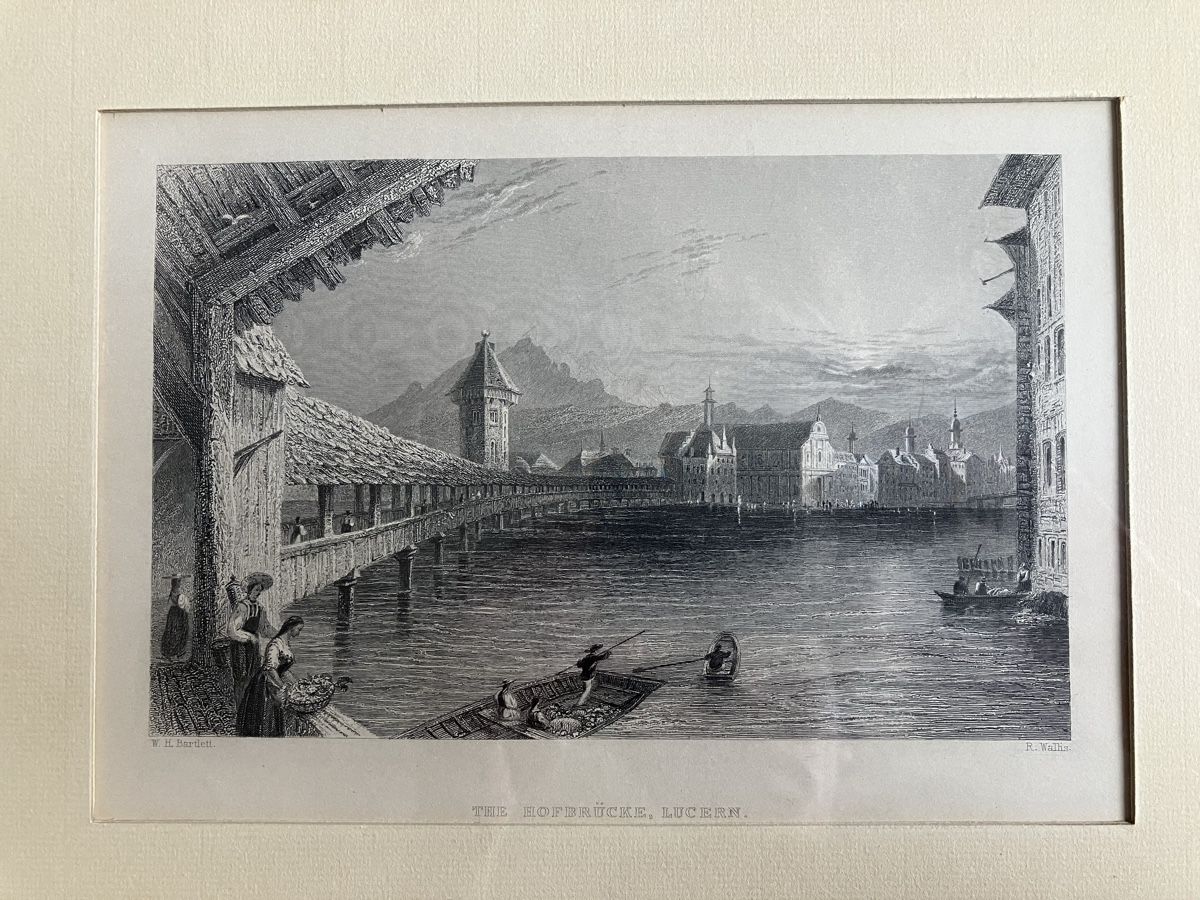 Stiche: Stich Hofbrücke Luzern – Gebraucht aus Cham von Liliane78 1