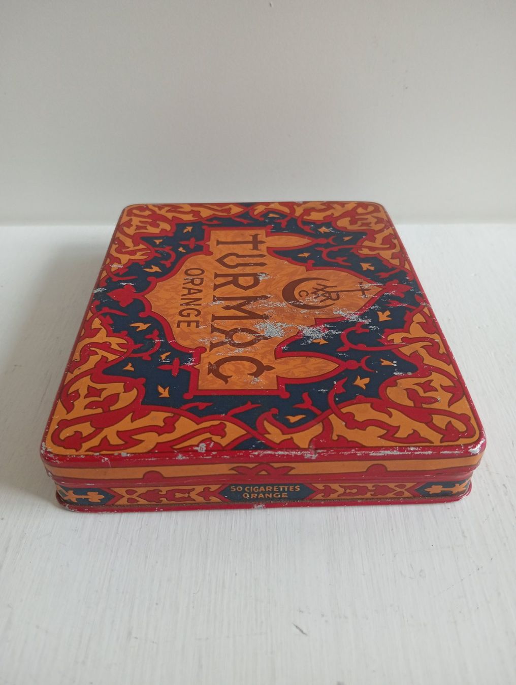 Dosen: Alte Vintage Blechdose Turmac Orange Zigaretten Blech Dose – Gebraucht aus Allschwil von Evgeniia78 4