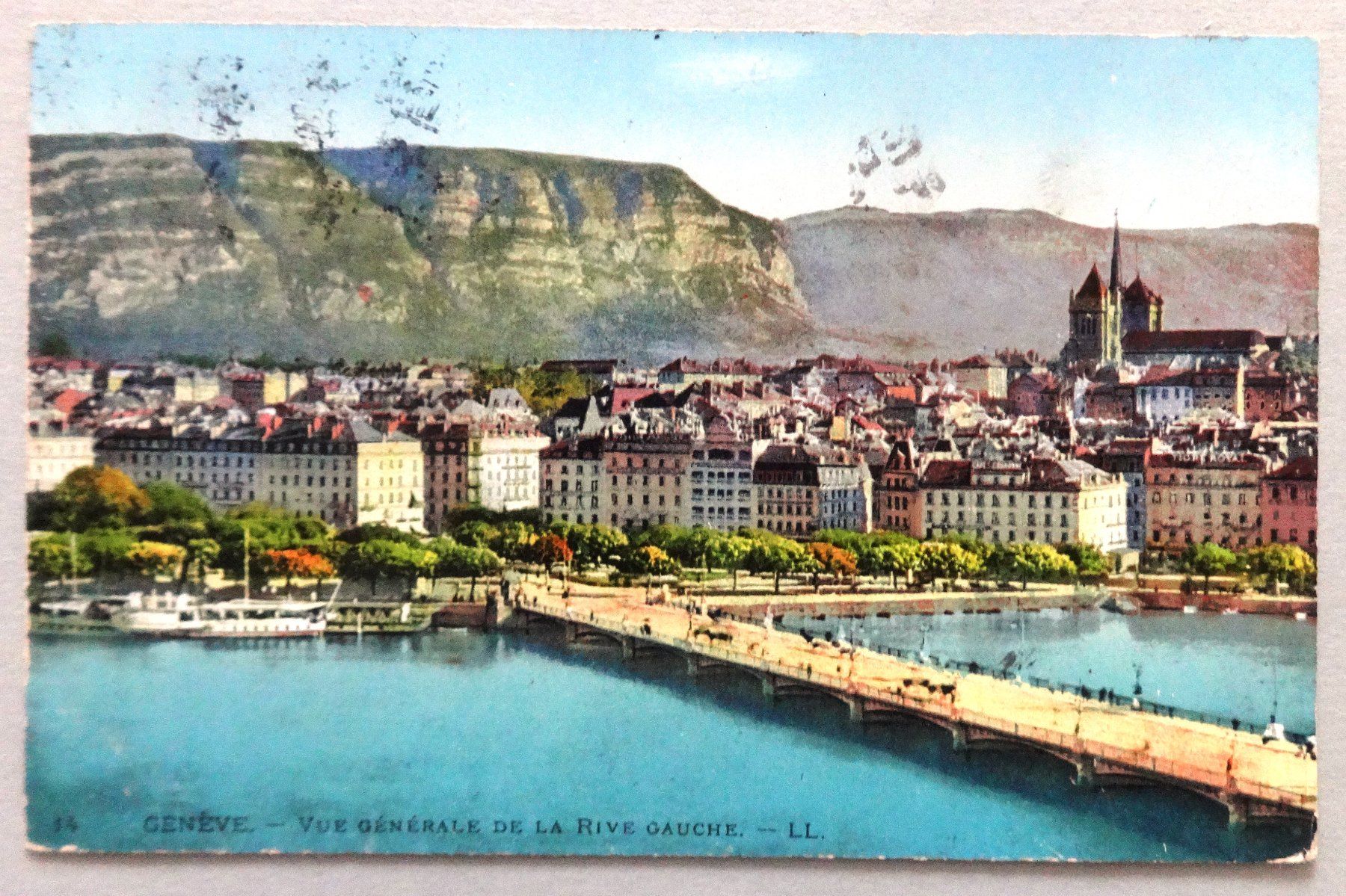 Cartoline postali: Genève - Vue générale de la Rive gauche – Difettoso da Fétigny venduto da Billy2miny