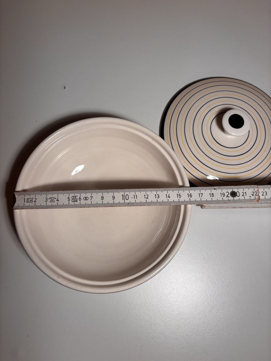 Rössler Ciotole: Rössler Schale mit Deckel, Linien-Design, 50er – Nuovo (secondo la descrizione) da Heiden venduto da BillyS 3