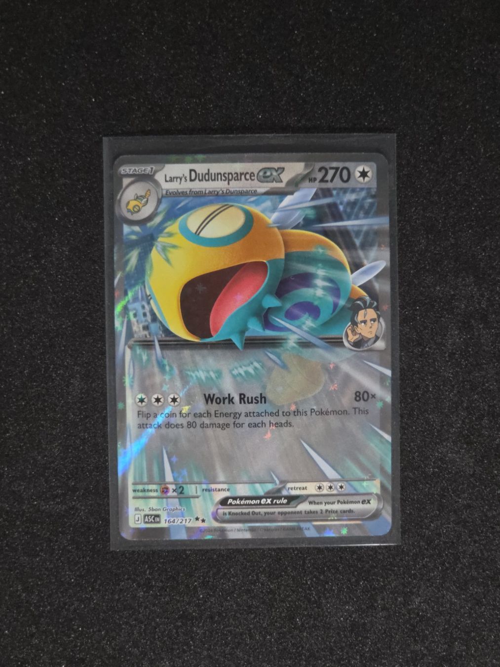 Pokémon Carte collezionabili: Larry's Dudunsparce ex - ASC-164 – Nuovo (secondo la descrizione) da St. Gallen venduto da CardZelo