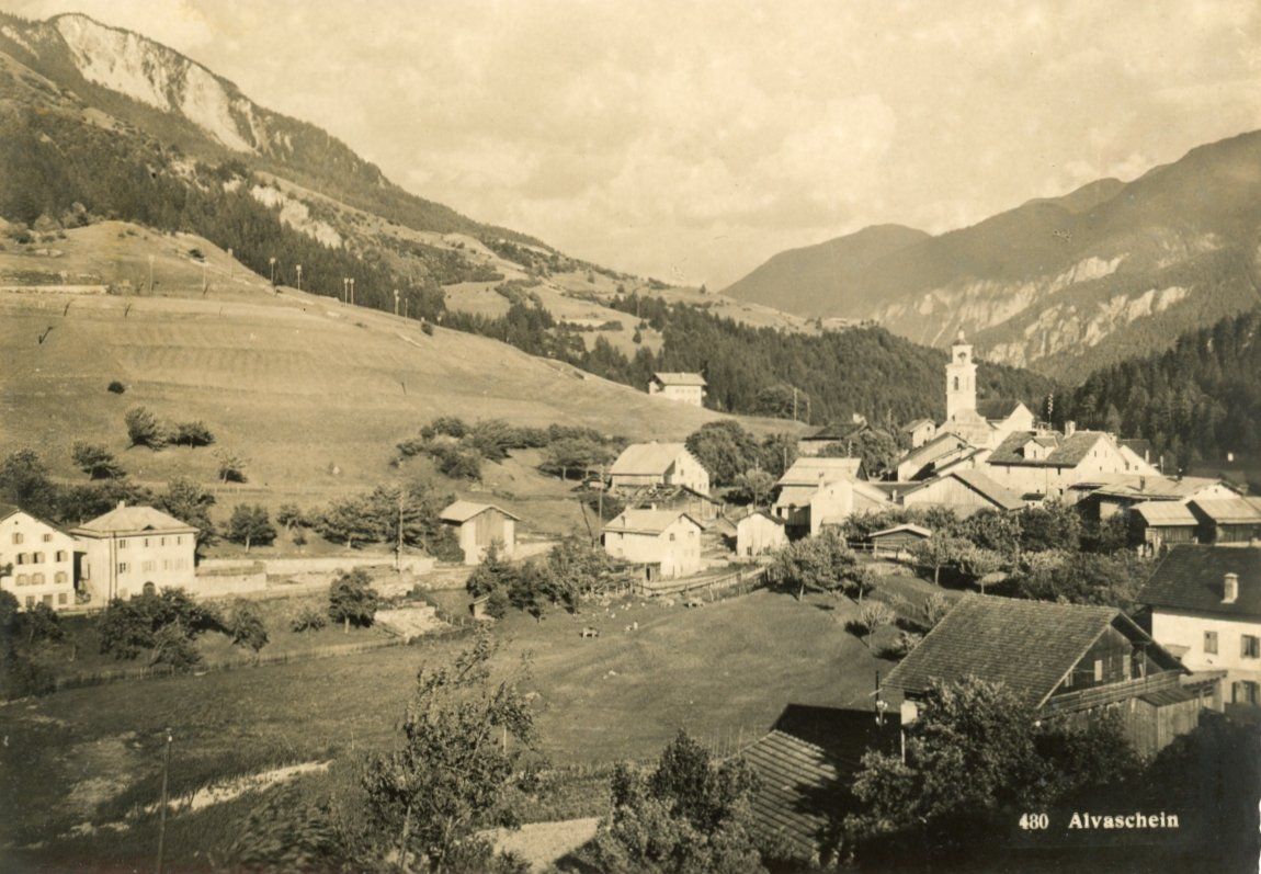 Cartoline postali: Alvaschein   GR – Usato da Brig venduto da Valcards54