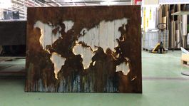Wandbild Weltkarte