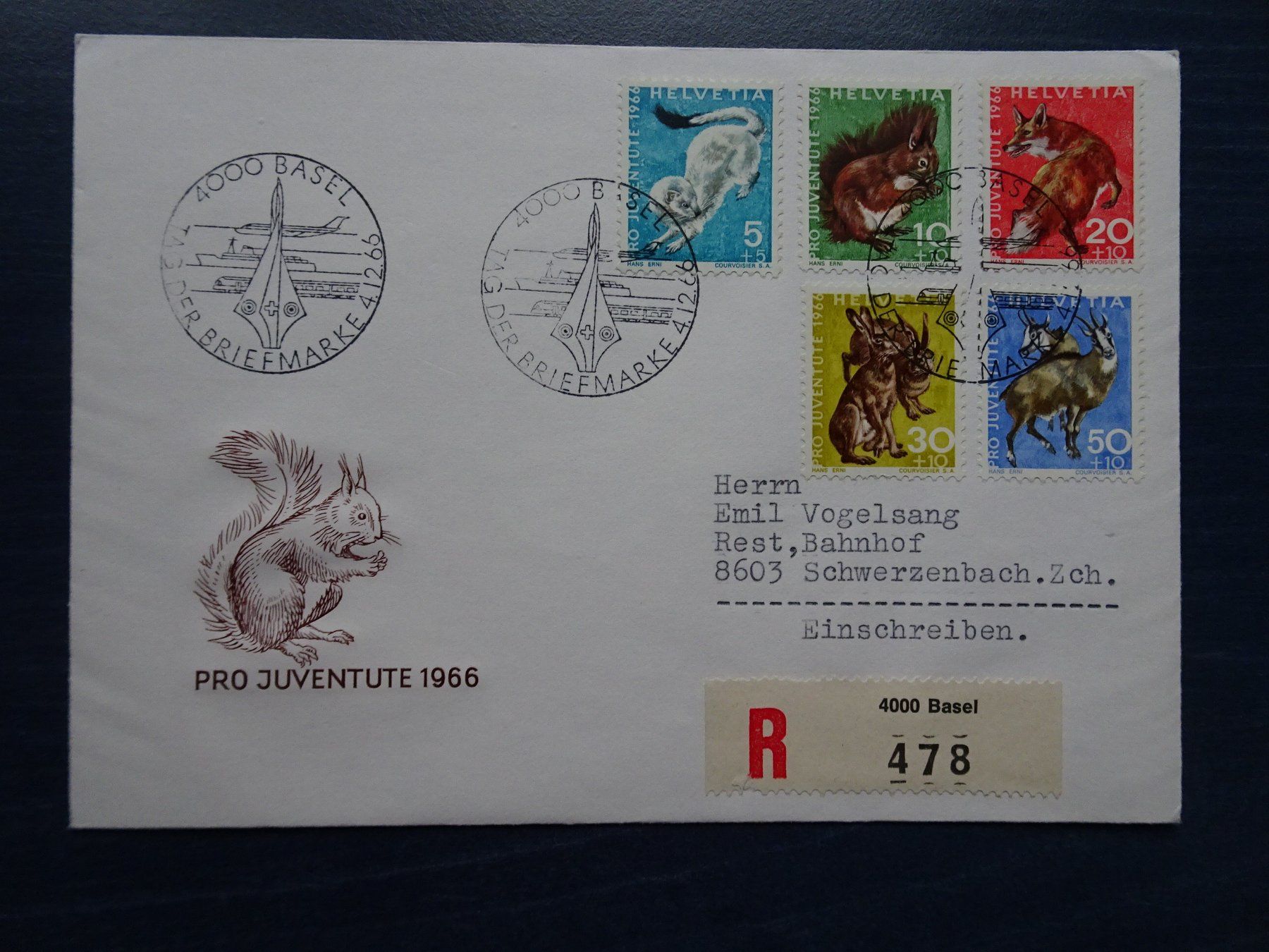 Tous les timbres: Tag der Briefmarke 1966 – D'occasion à Aadorf par Chnorli-Furz