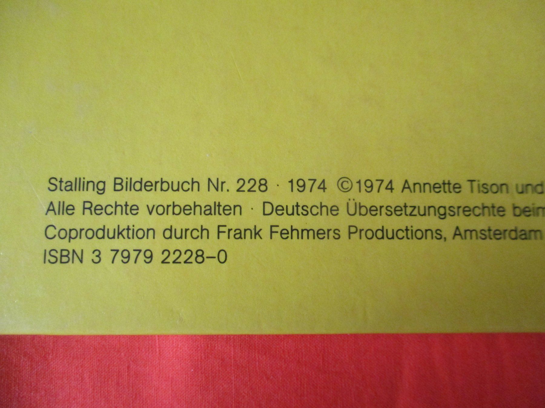 Comics: Buch Barbapapa Arche 1974 – Gebraucht aus Birsfelden von alles-muss-raus 1