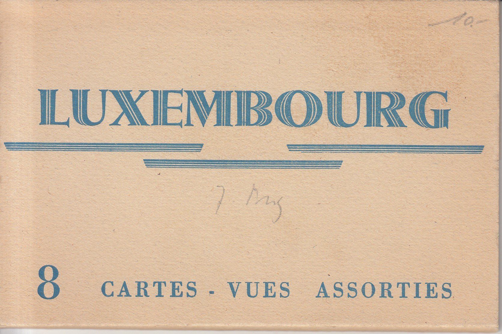 Cartoline postali: Luxemburg Leporello 8 Karten ca. 1940 – Usato da Bürglen TG venduto da StampGraf