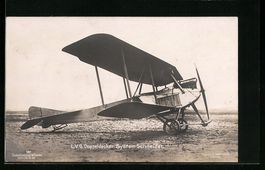 Foto-AK Sanke Nr. 187: LVG Doppeldecker 
