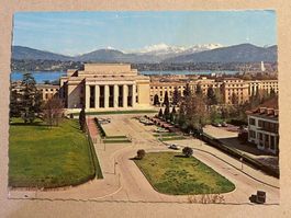 Palais des Nations Genf  mit Mont Blanc
