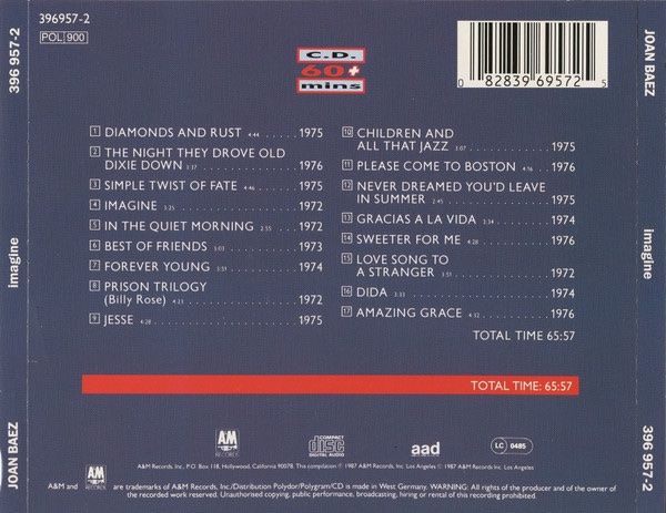 CDs: Joan Baez CD Imagine • 17 Songs – Gebraucht aus Luzern von Lycka 1