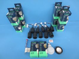10 x Baustellenfassung E27+ 10 x LED 8.5W E27 + Phasenprüfer