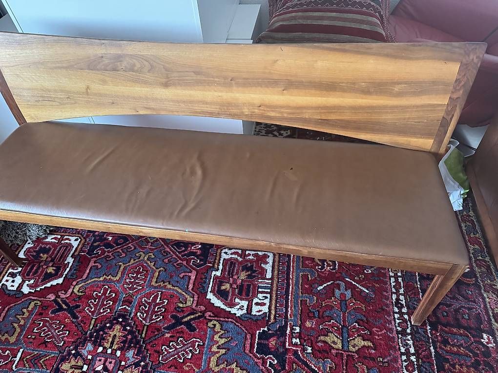 Panchine: Sitzbank aus Holz und Leder Gratis  – Usato da Zürich venduto da ai.na 1