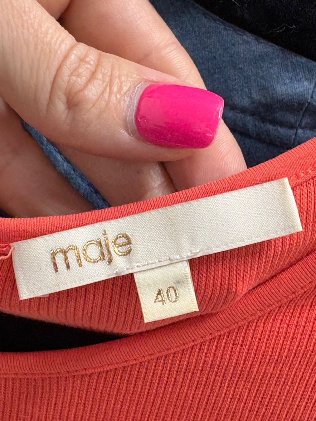 Maje Kleider: Maje orangefarbenes Kleid mit Plissee Gr. 40 Maxikleid – Neu (gemäss Beschreibung) aus Regensdorf von secondchancefashion 4