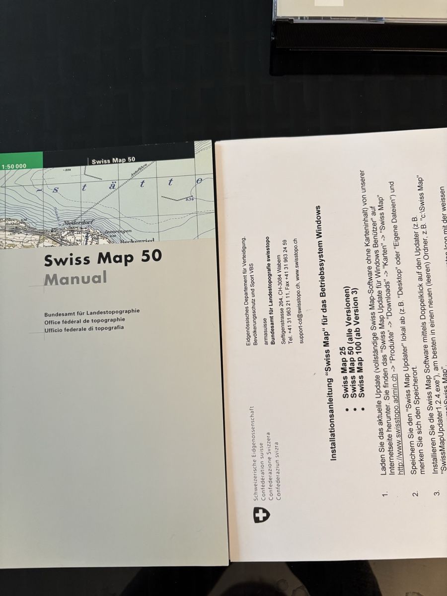 Software: Swiss Map 50 1-4 CH Windows CD-ROMs neuwertig – Usato da Zürich venduto da mbi_5bsz 2