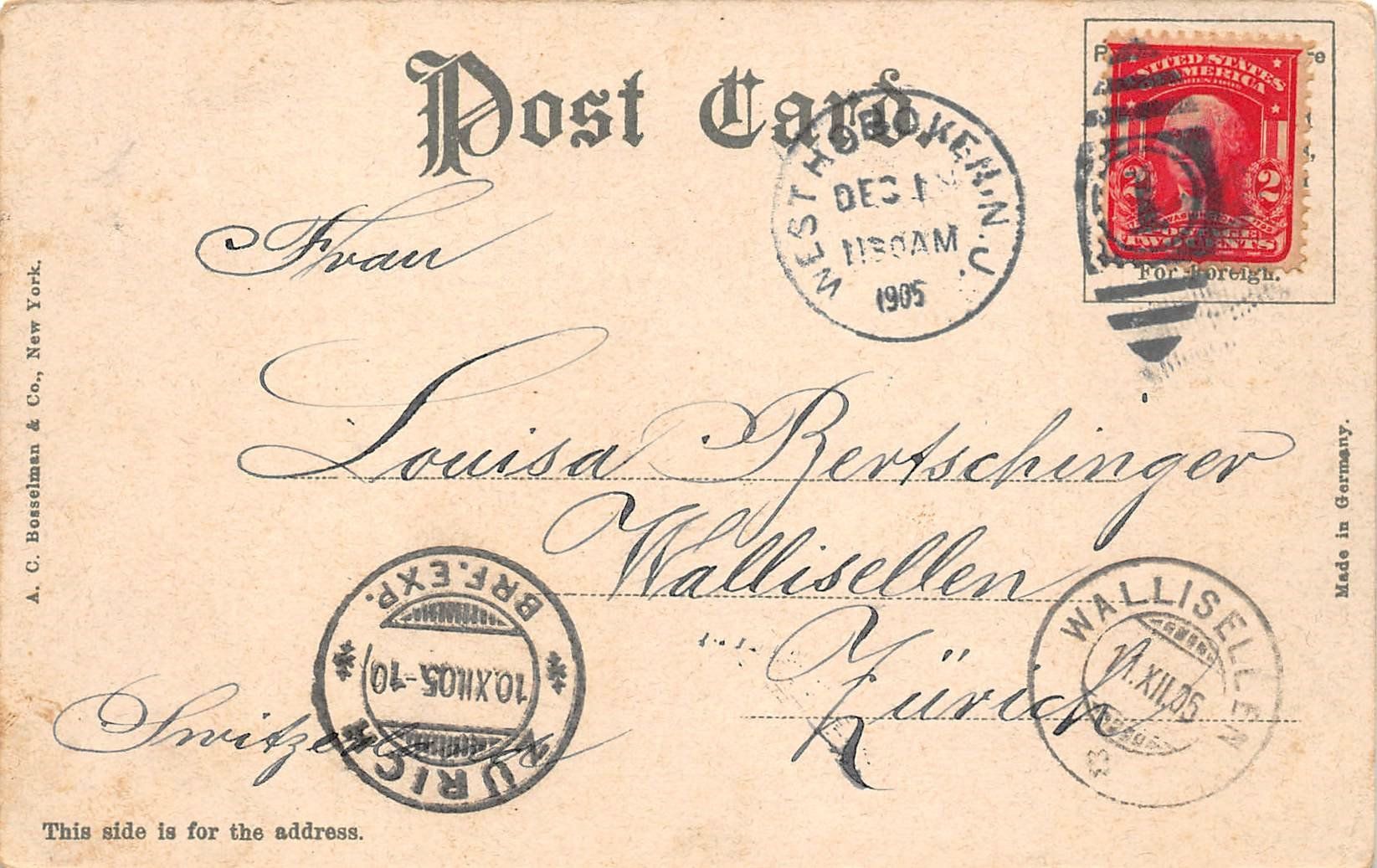 Ansichtskarten: Mount Jefferson Plane, Eisenbahn – Gebraucht aus Ottikon b.Kemptth. von Neptun1974 1