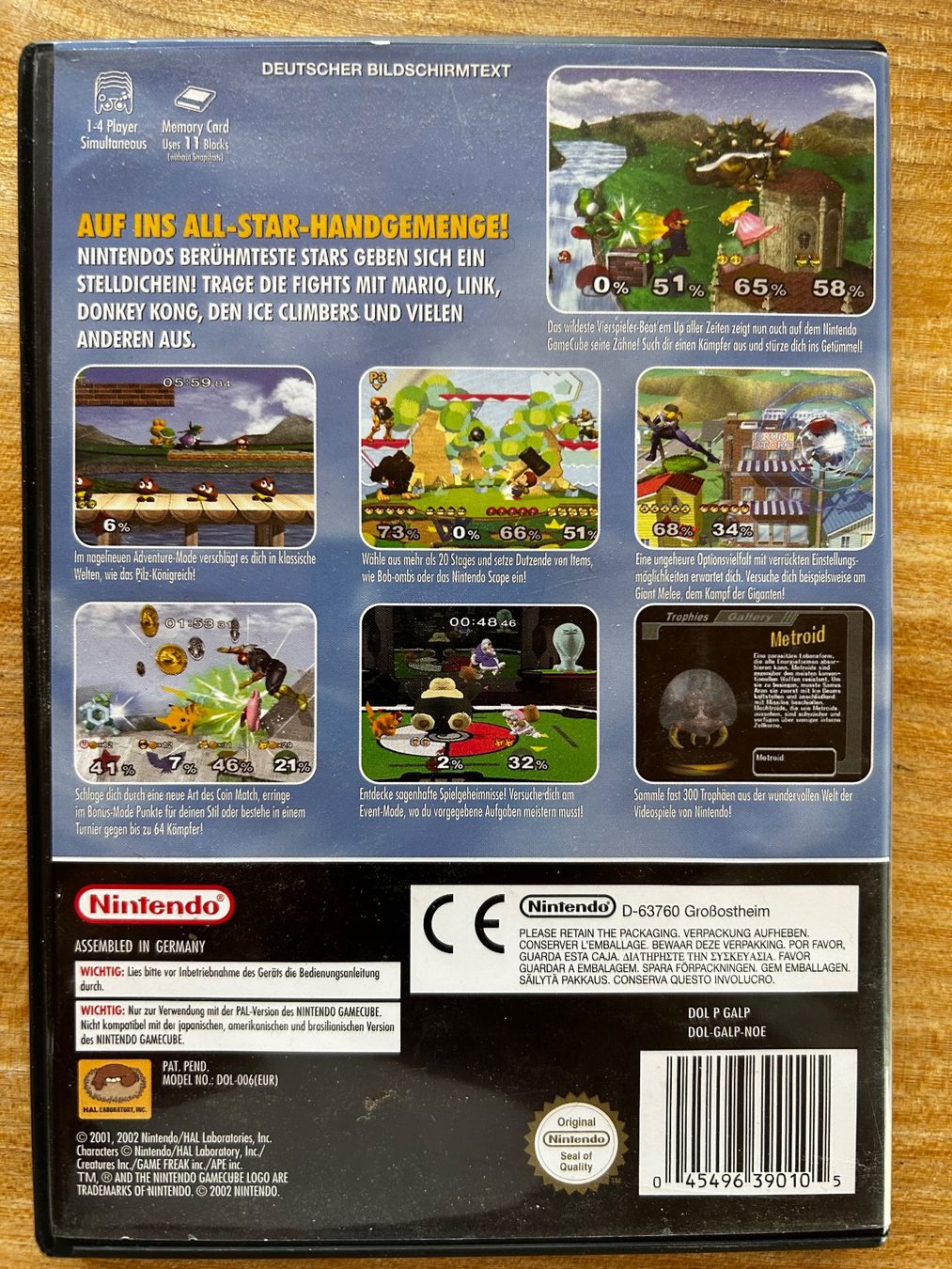Nintendo Giochi: Super Smash Bros Melee Nintendo GameCube PAL Deutsch OVP – Usato da Egolzwil venduto da mergoadr 1