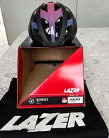 LAZER Helm Genesis Matte Strips schwarz/pink NUOVO
