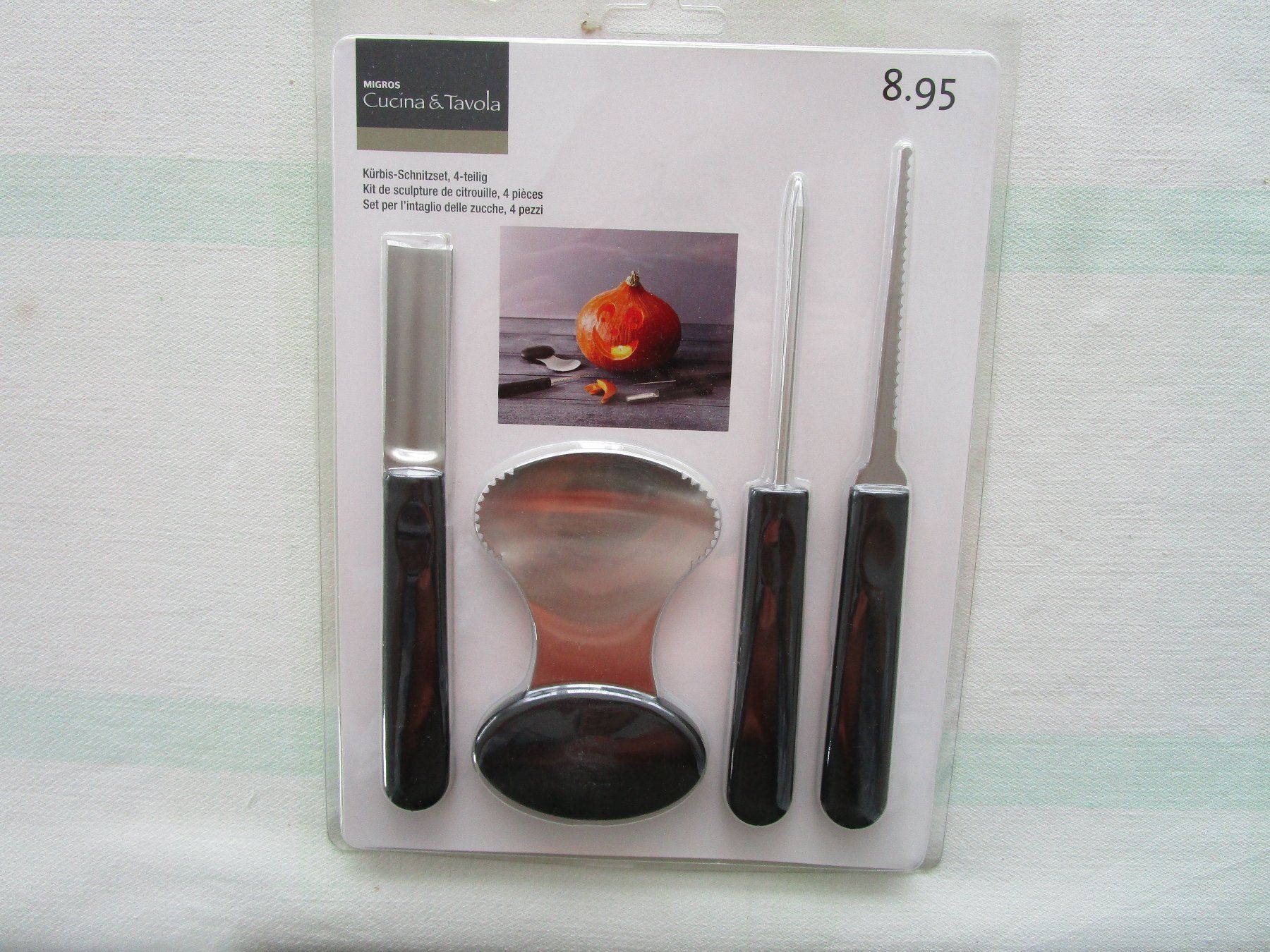 Coltelli da cucina: Kürbis Schnitz-Set – Nuovo e nell'imballaggio originale da Grenchen venduto da Bass25