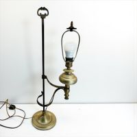 Ancienne lampe BAG Turgi en bronze et fer forgé années 20/30