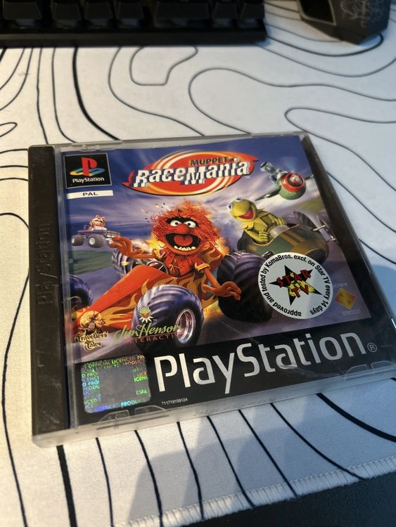 Jeu Vidéo Muppet RaceMania Sur PS1 – Complet Et En Très Bon État (PAL FR)
