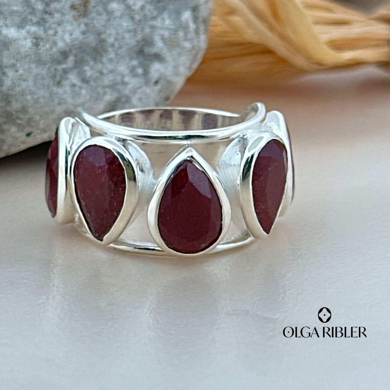 Olga Ribler Ringe: Rubin Ring Sterling Silber  Ringgrösse 54 – Neu (gemäss Beschreibung) aus Luzern von byolgaribleroutlet 7
