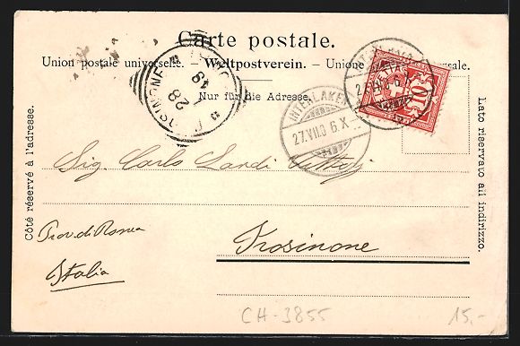 Cartoline postali: AK Brienz, Hauptstrasse mit Passanten – Usato da Berlin venduto da bartko-reher 1