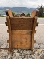 Antiker Holzschlitten Sitz