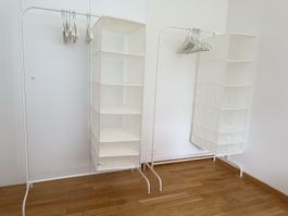 ⁠2xIKEA Kleiderständer weiss inkl. Hängeaufbewahrung & Bügel