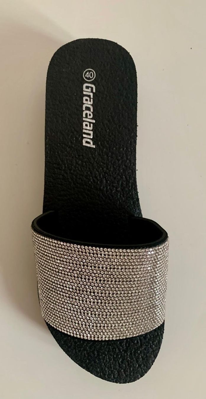 Scarpe da donna: BlingBling Pantolette silber – Nuovo (secondo la descrizione) da Münchwilen TG venduto da Caroline_T.