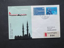 1959 Flugbrief to Ankara    (G3740)