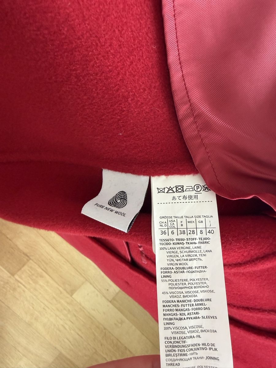 Max Mara Mäntel: Max Mara Mantel Rot Gr.36/S – Gebraucht aus Meggen von Contenance7 1