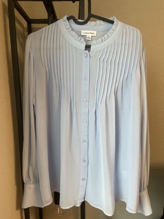 Calvin Klein Bluse L hellblau