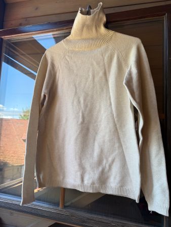 Damen Rollkragenpullover beige