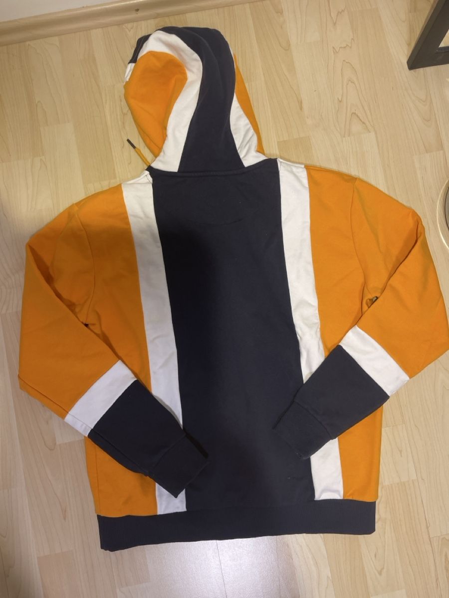 Maglioni & Felpe: Stylischer Kapuzenpullover - Navy, Orange & Weiss - Grösse S – Nuovo (secondo la descrizione) da St. Gallen venduto da Leccese 2