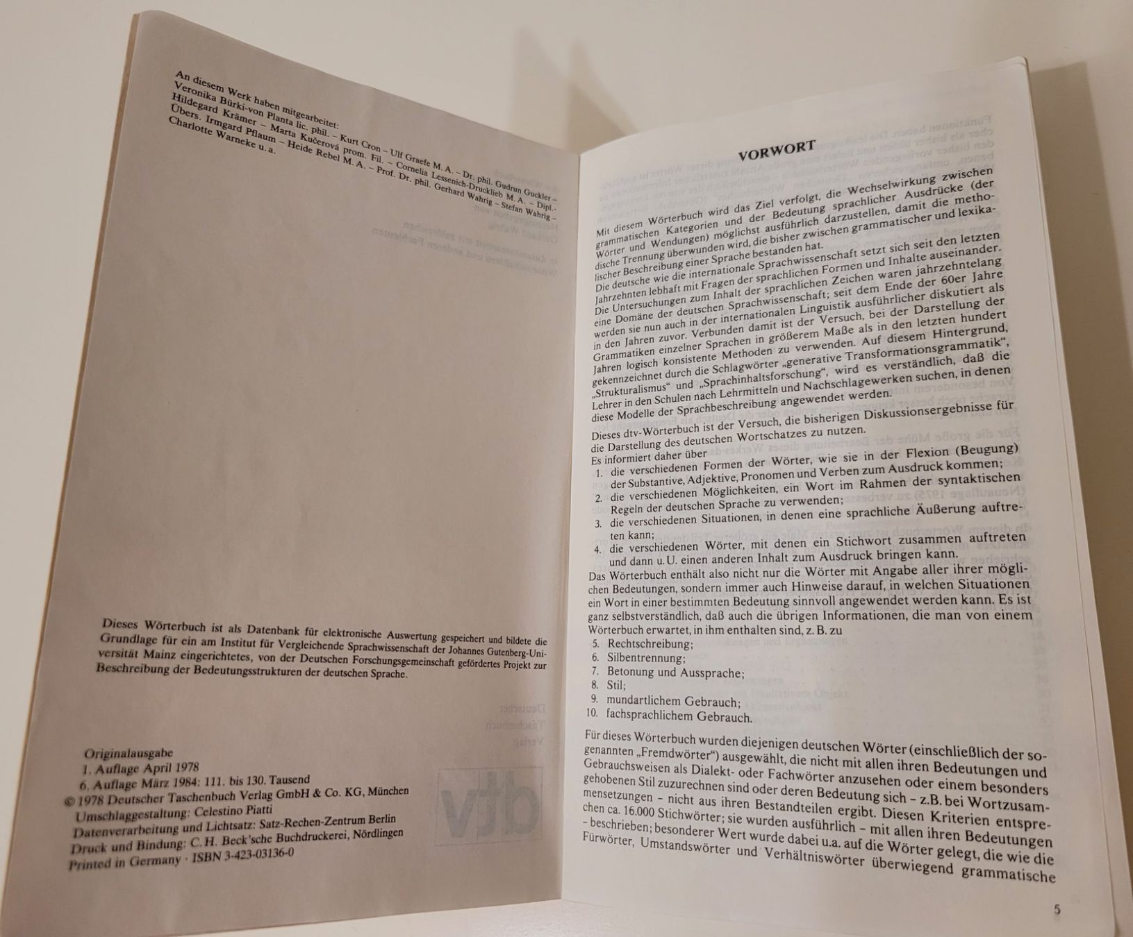 Libri: dtv Wörterbuch der deutschen Sprache – Usato da Zürich venduto da fourpaws 2