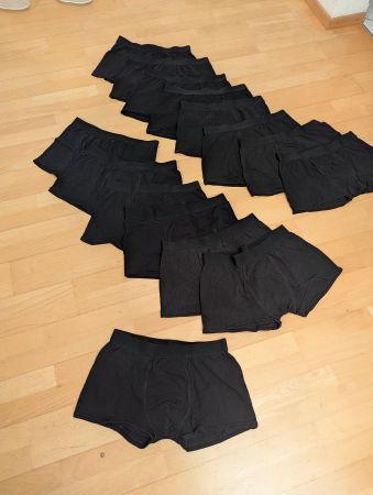 15 Paar schwarze Shorts Unterhosen Slip Gr. L Bodywear/H&M
