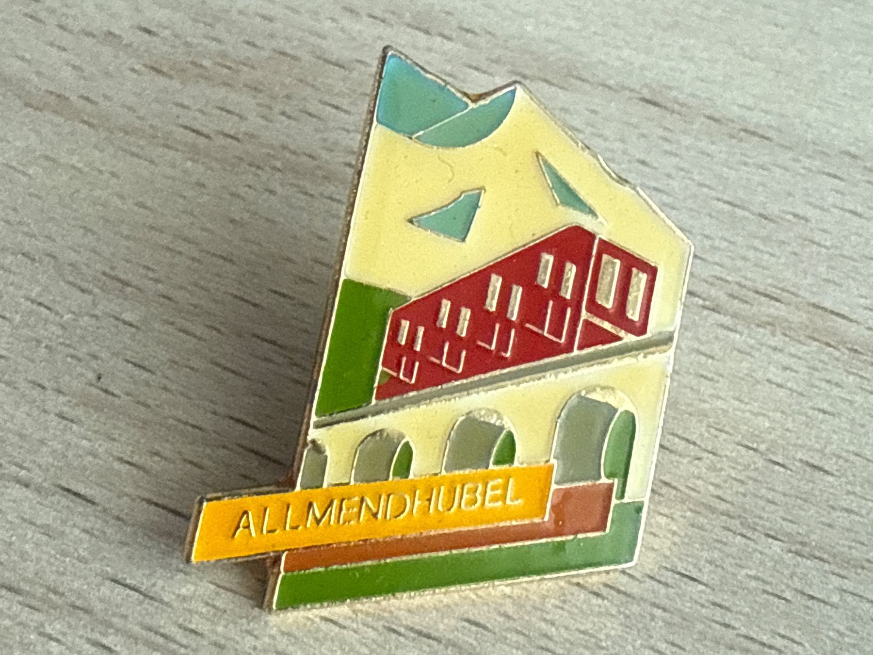 Plaketten & Abzeichen: Pin Allmendhubel Bahn – Gebraucht aus Glattbrugg von Schweigmatt