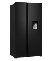 1002 - Kühlschrank Gefrierkombi Wasserspender BlackSteel