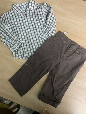 Migros Jungen Set Hemd & Cargohose Gr.86 Neu