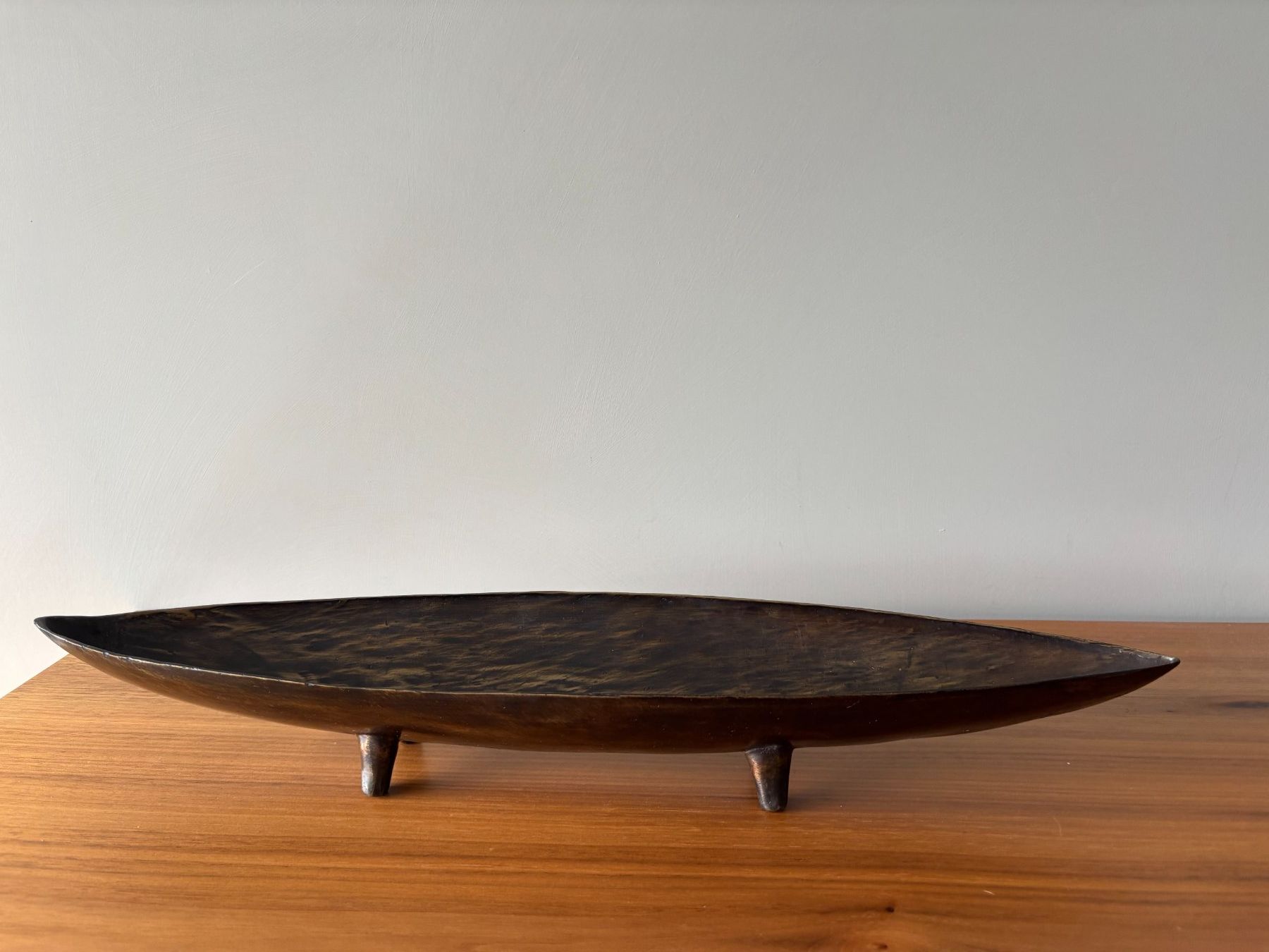 Schalen: Schale Bronze auf Füssen 52 cm lang – Gebraucht aus schmerikon von nicole091