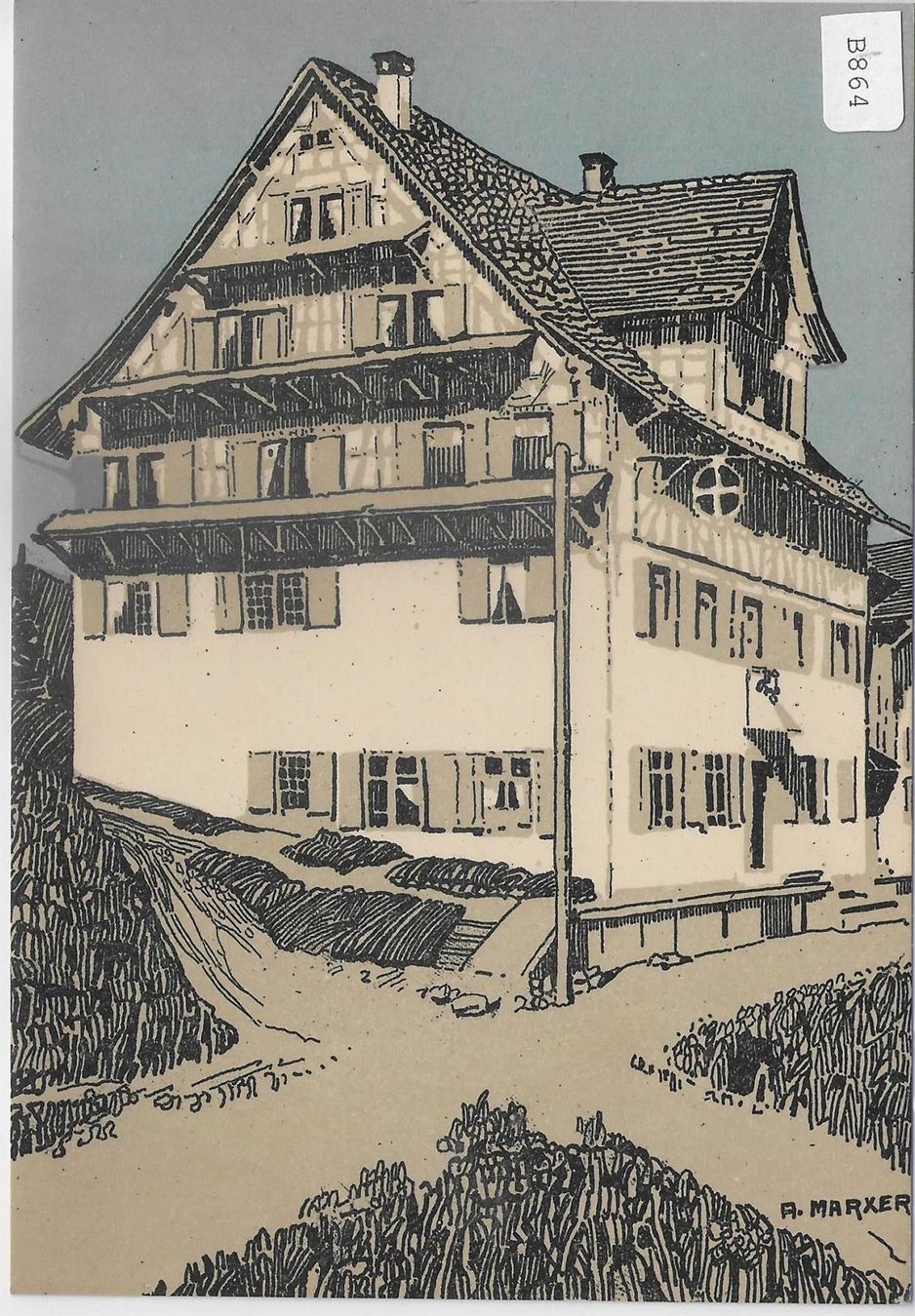 Cartoline postali: Carte Mono - Schweizerischer Presstag – Usato da Ettingen venduto da Kartenplanet