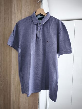 Tommy Hilfiger Custom Fit Polo Shirt, purple, L