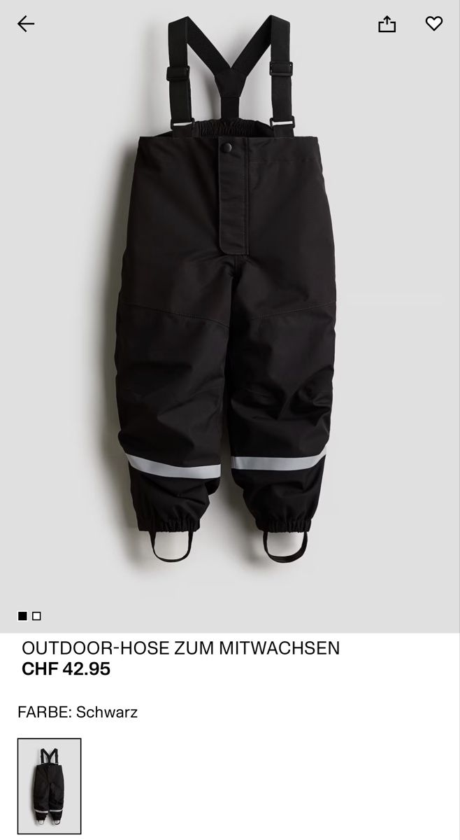 H&M Pantaloni: Gefütterte Regenhose – Nuovo e nell'imballaggio originale da Uitikon Waldegg venduto da MGC 1