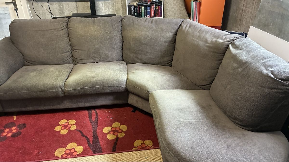 Sofas: Ecksofa Stoff grau – D'occasion à Biberist par MattHebi 1