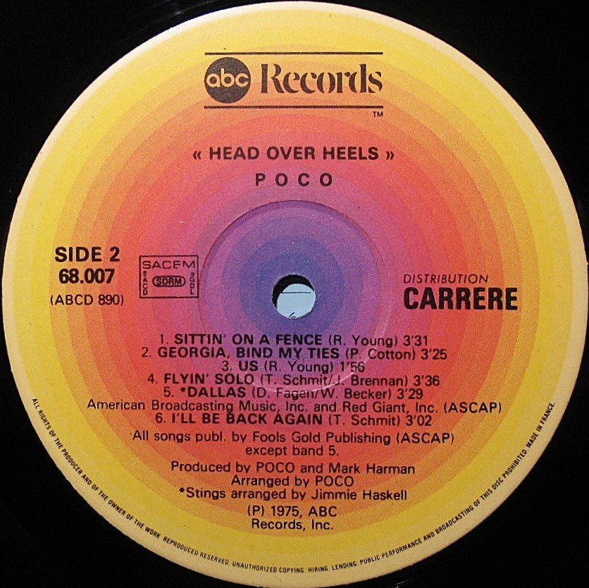 Dischi in vinile: POCO "Head Over Heels" SELTENE LP IN VG+ – Usato da Monthey venduto da Pingmub 4